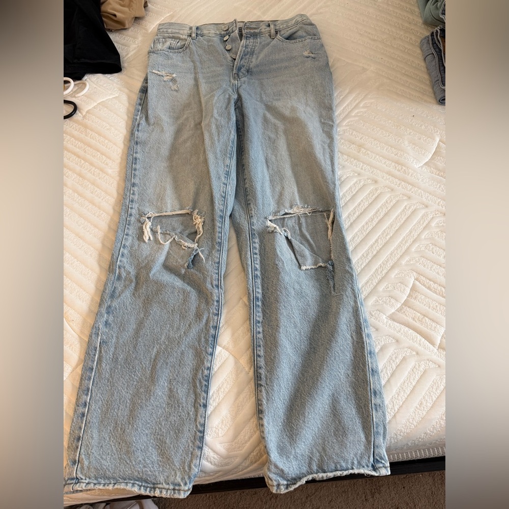 PacSun Light Blue Distressed Boyfriend Jeans